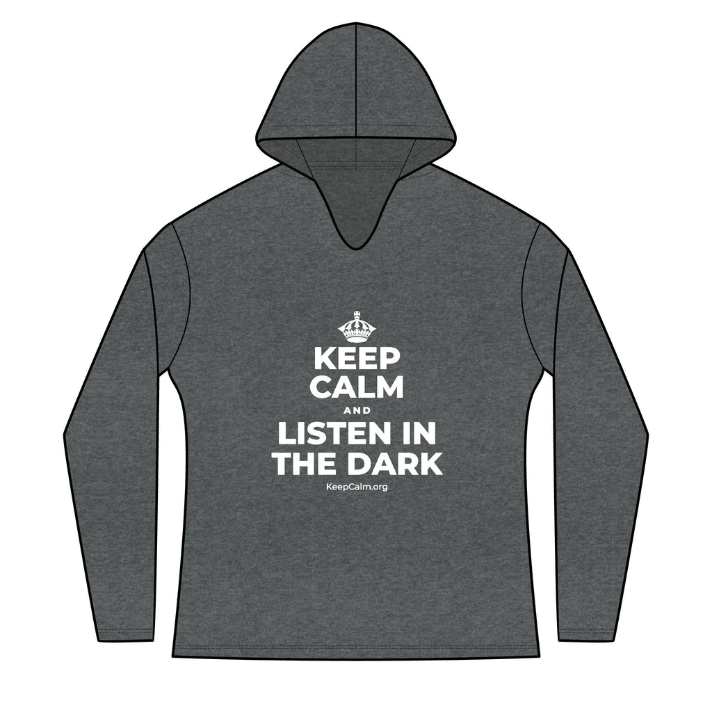 KEEP CALM AND LISTEN IN THE DARK Women's Long Sleeve Hoodie
