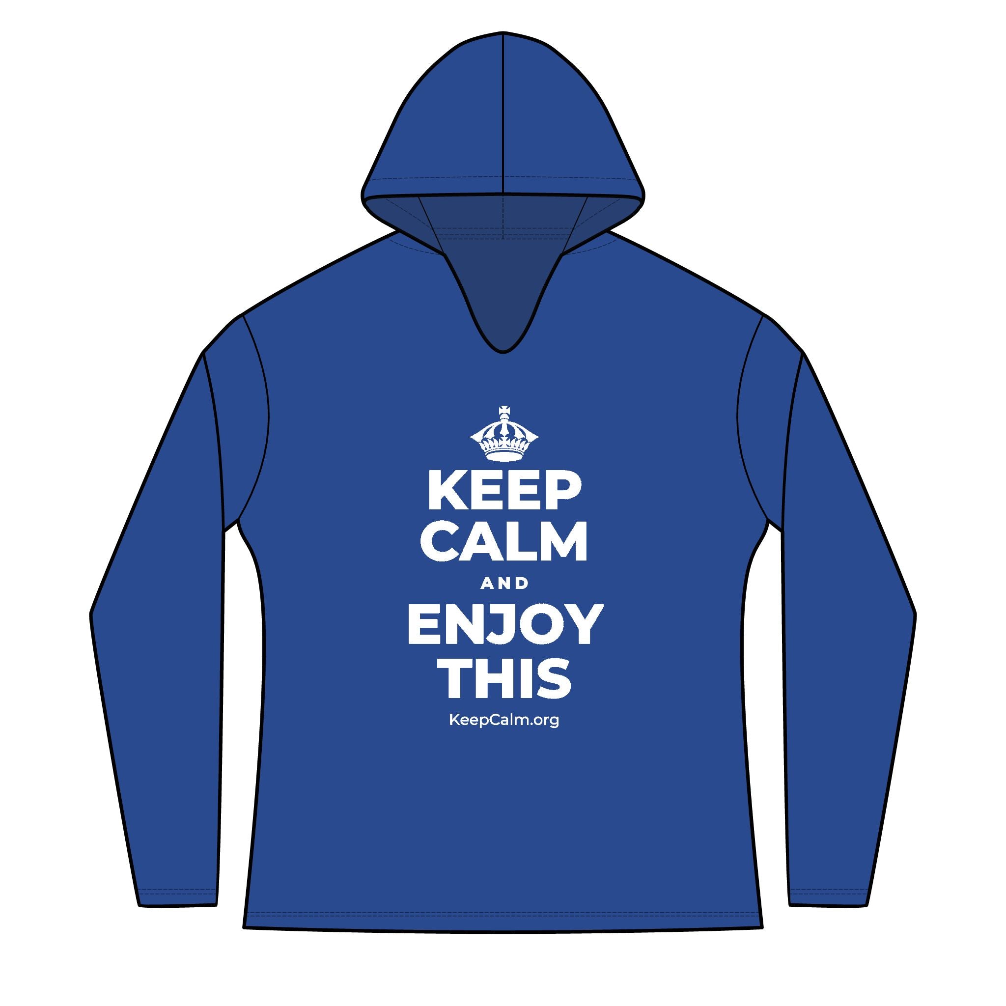 KEEP CALM AND ENJOY THIS Women's Long Sleeve Hoodie