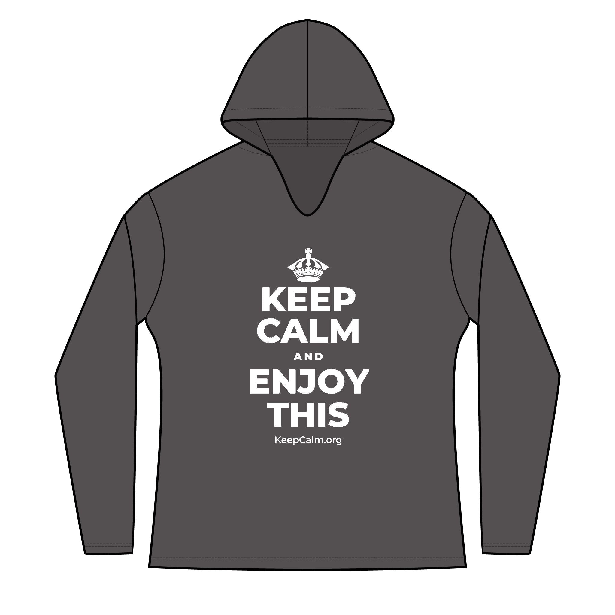 KEEP CALM AND ENJOY THIS Women's Long Sleeve Hoodie