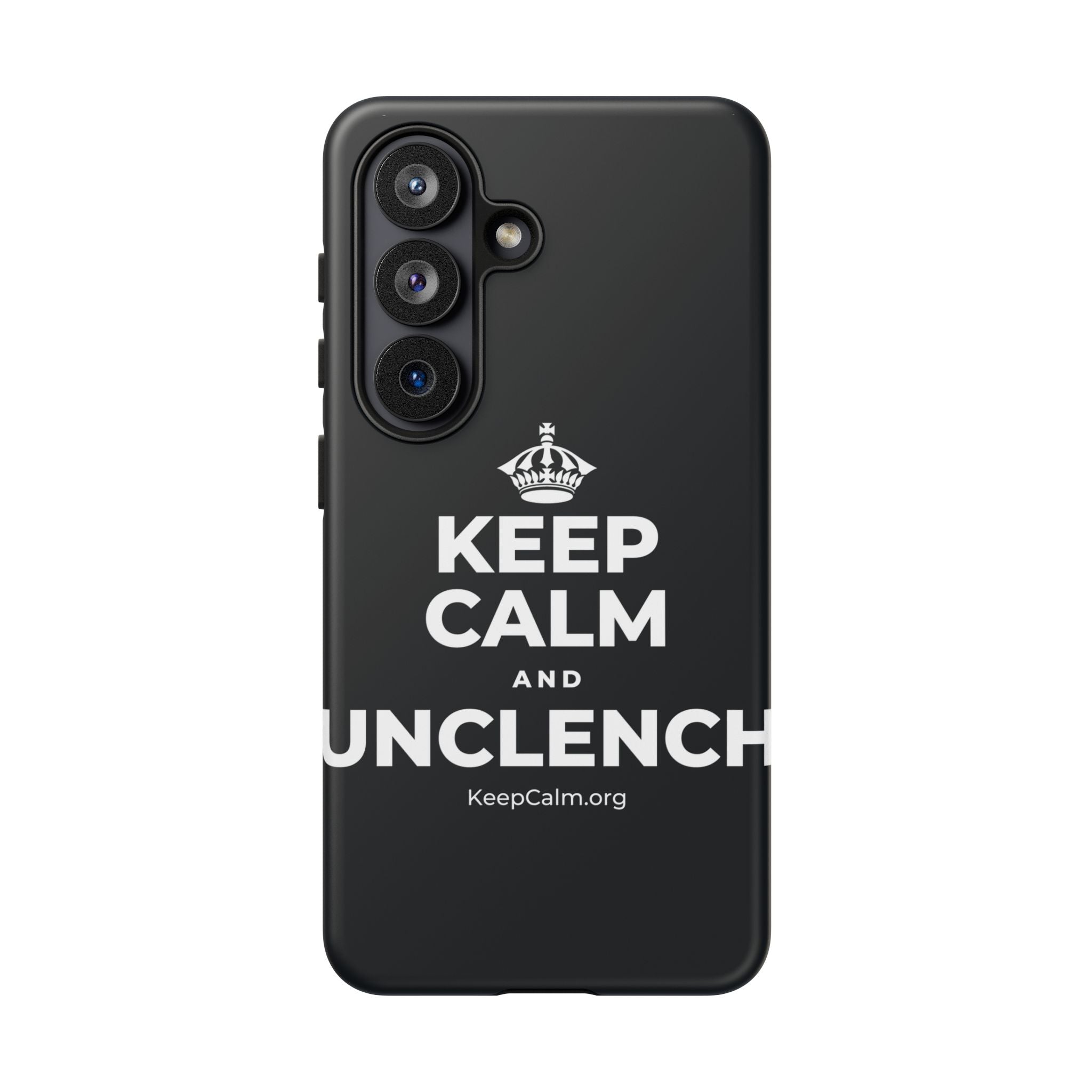 KEEP CALM AND UNCLENCH Phone Case (Dark)