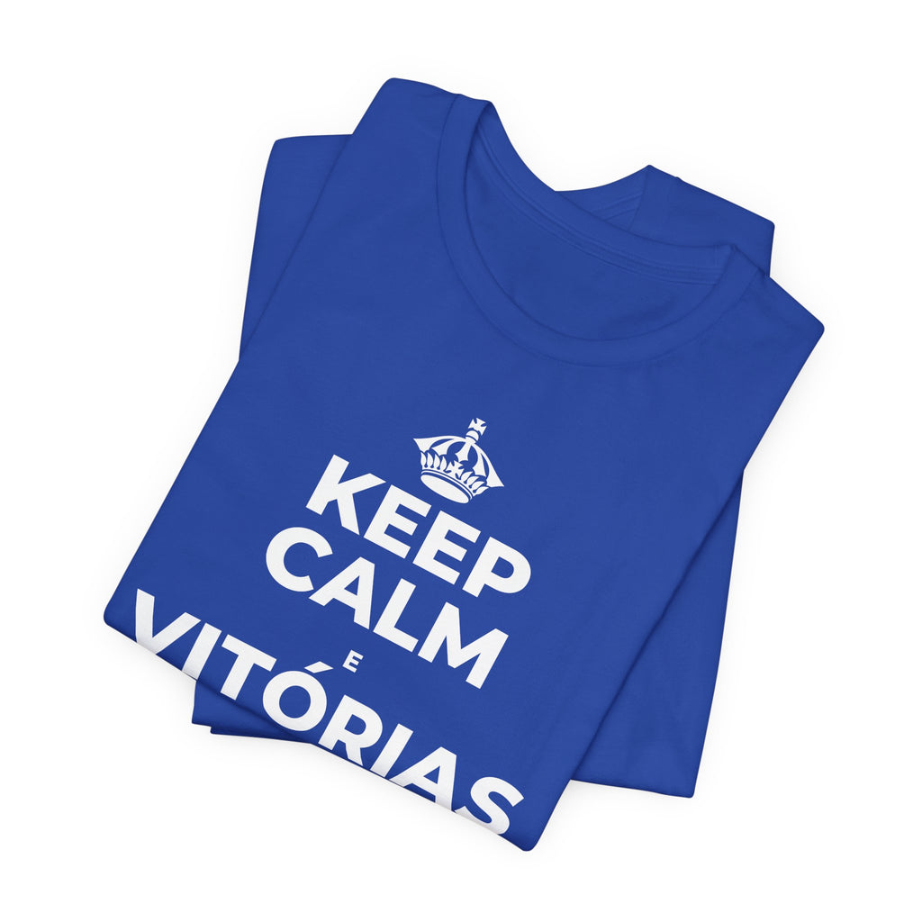KEEP CALM E VITÓRIAS PEQUENAS, SEMANA GRANDE T-Shirt (Soft Cream–Heather Mauve)