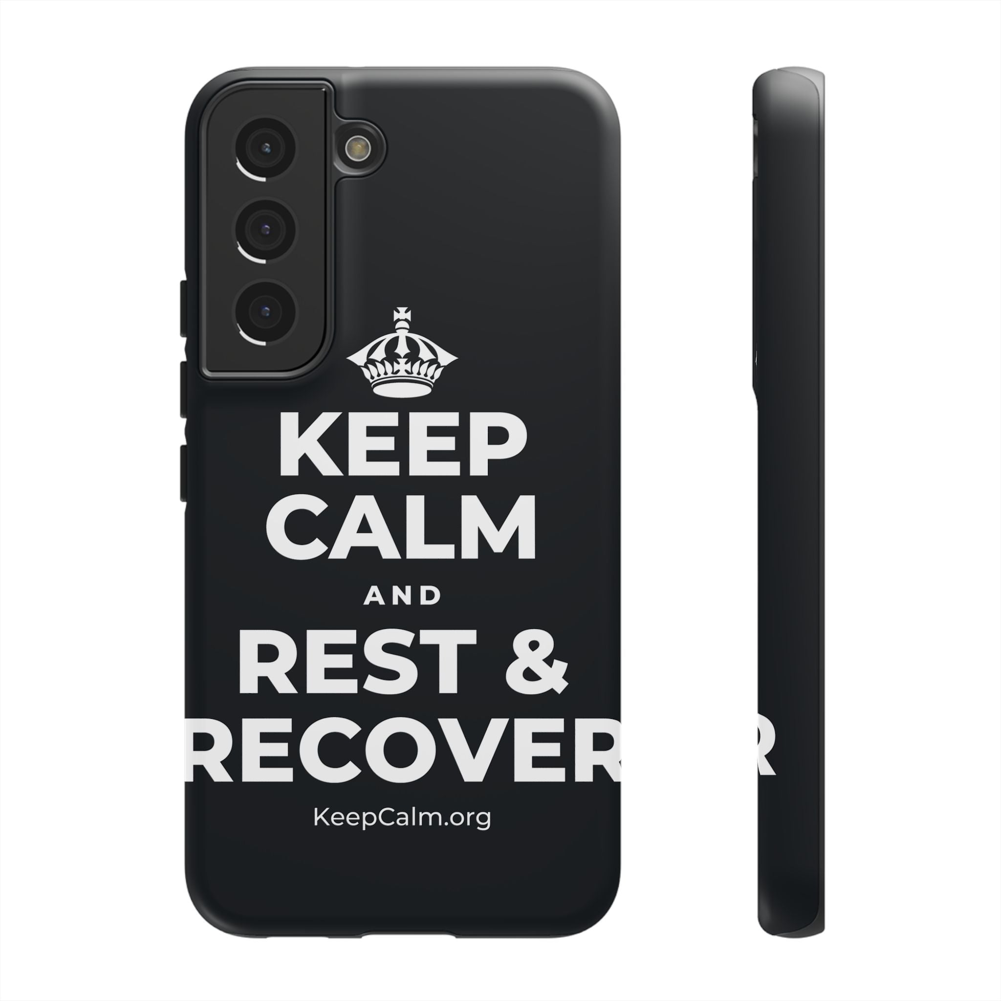 KEEP CALM AND REST & RECOVER Phone Case (Dark)