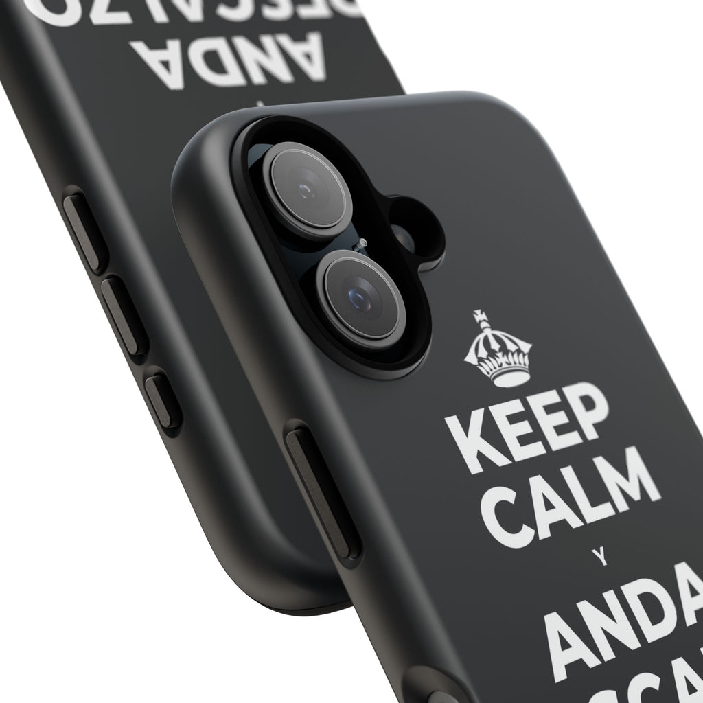 KEEP CALM Y ANDA DESCALZO EN EL PASTO Phone Case (Dark)