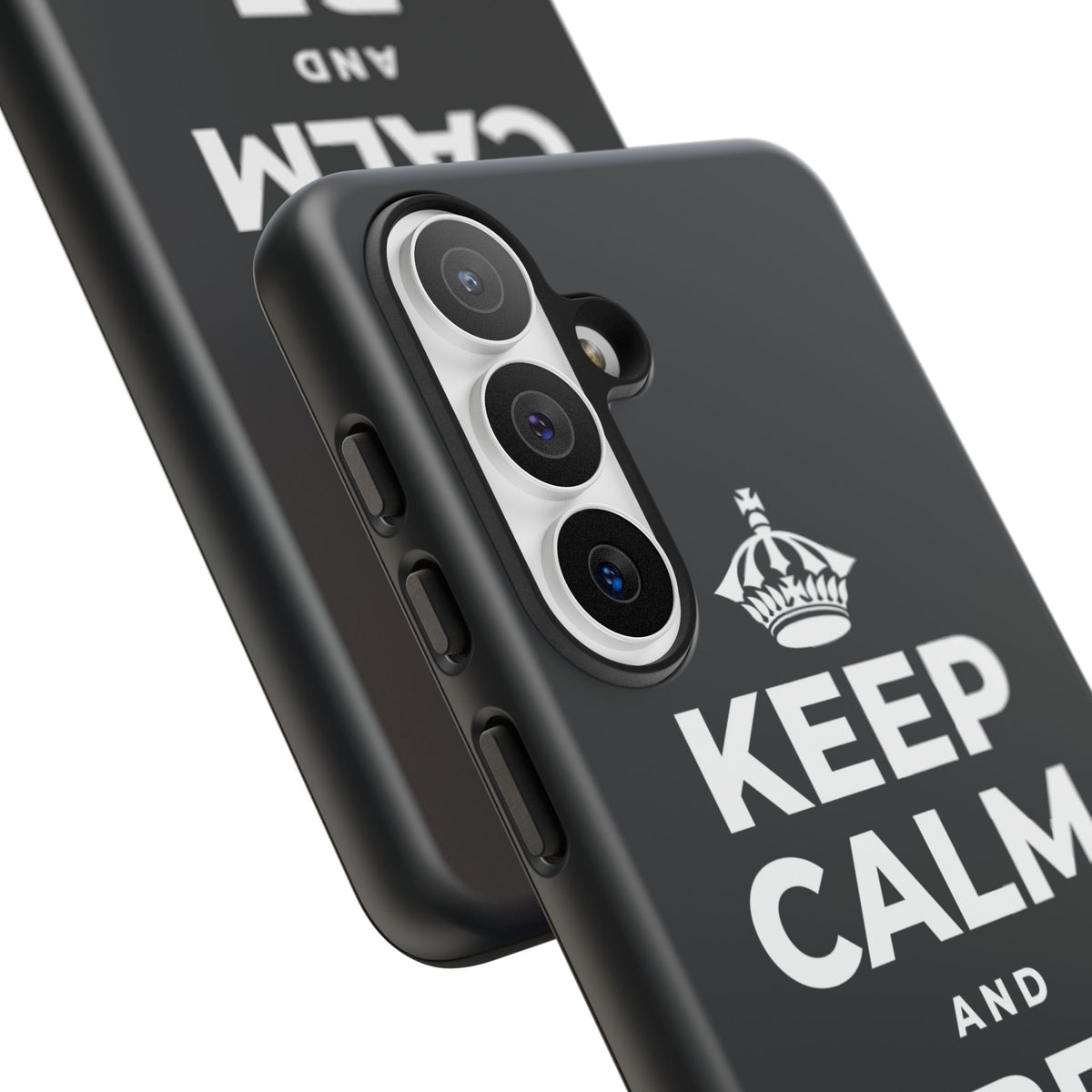 KEEP CALM AND BE HUMAN Phone Case (Dark)