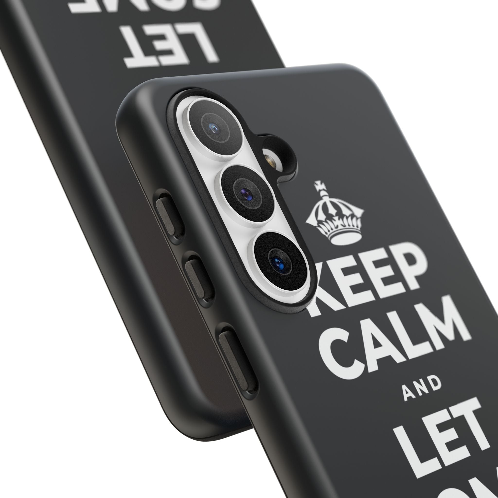 KEEP CALM AND LET SOME OF IT GO Phone Case (Dark)