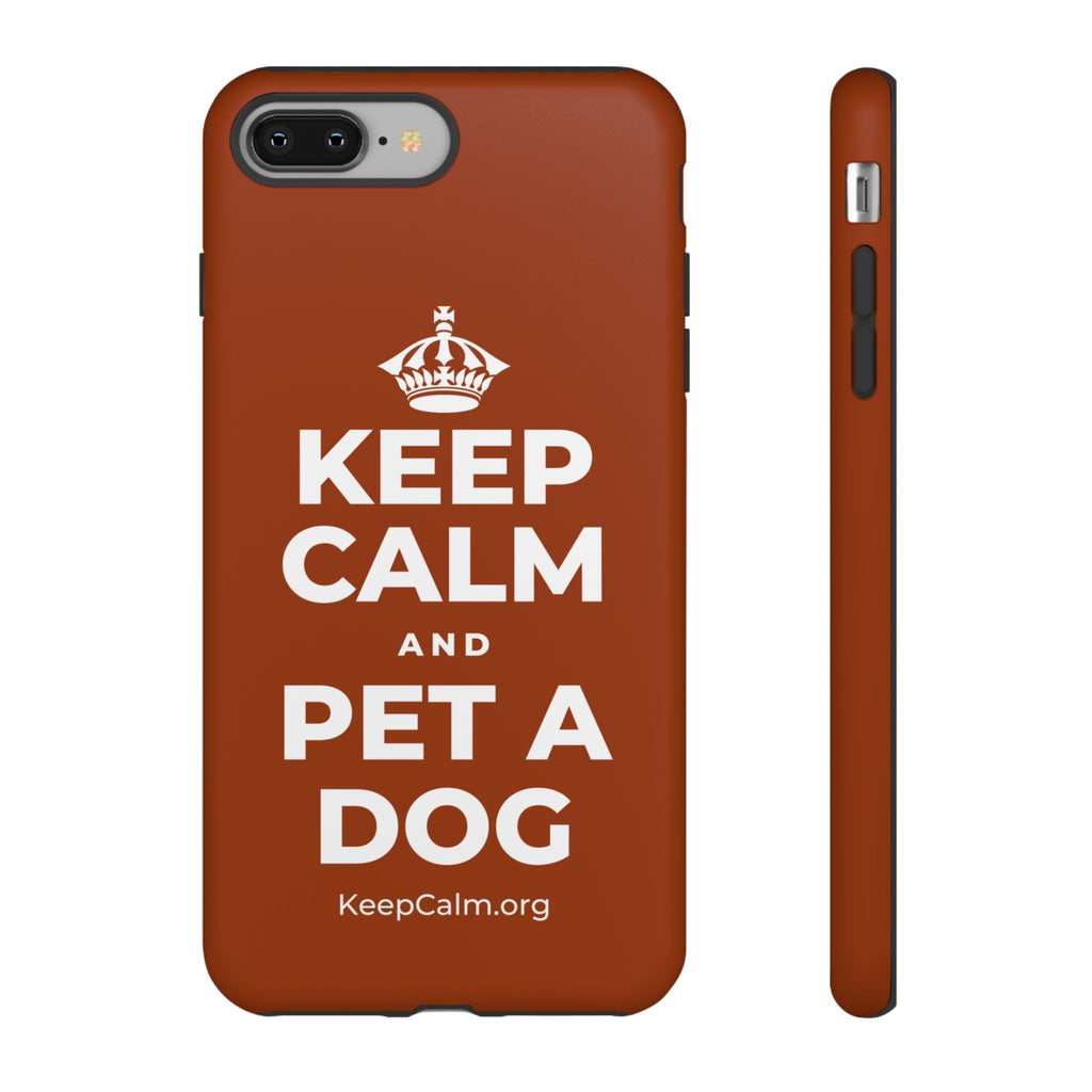 KEEP CALM AND PET A DOG Phone Case