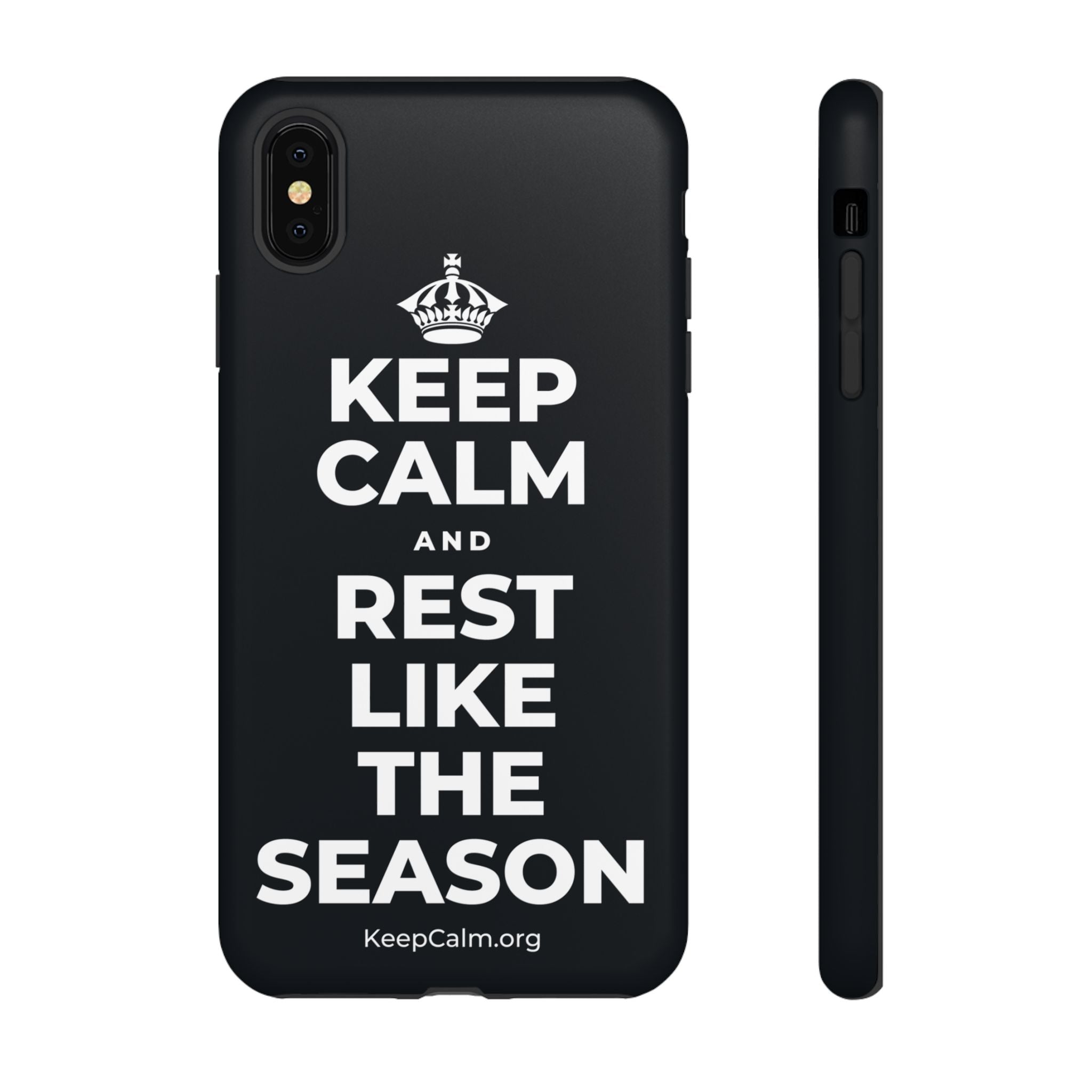 KEEP CALM AND REST LIKE THE SEASON Phone Case (Dark)