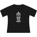 KEEP CALM AND EASE INTO THE WEEK Women's Raglan Tee
