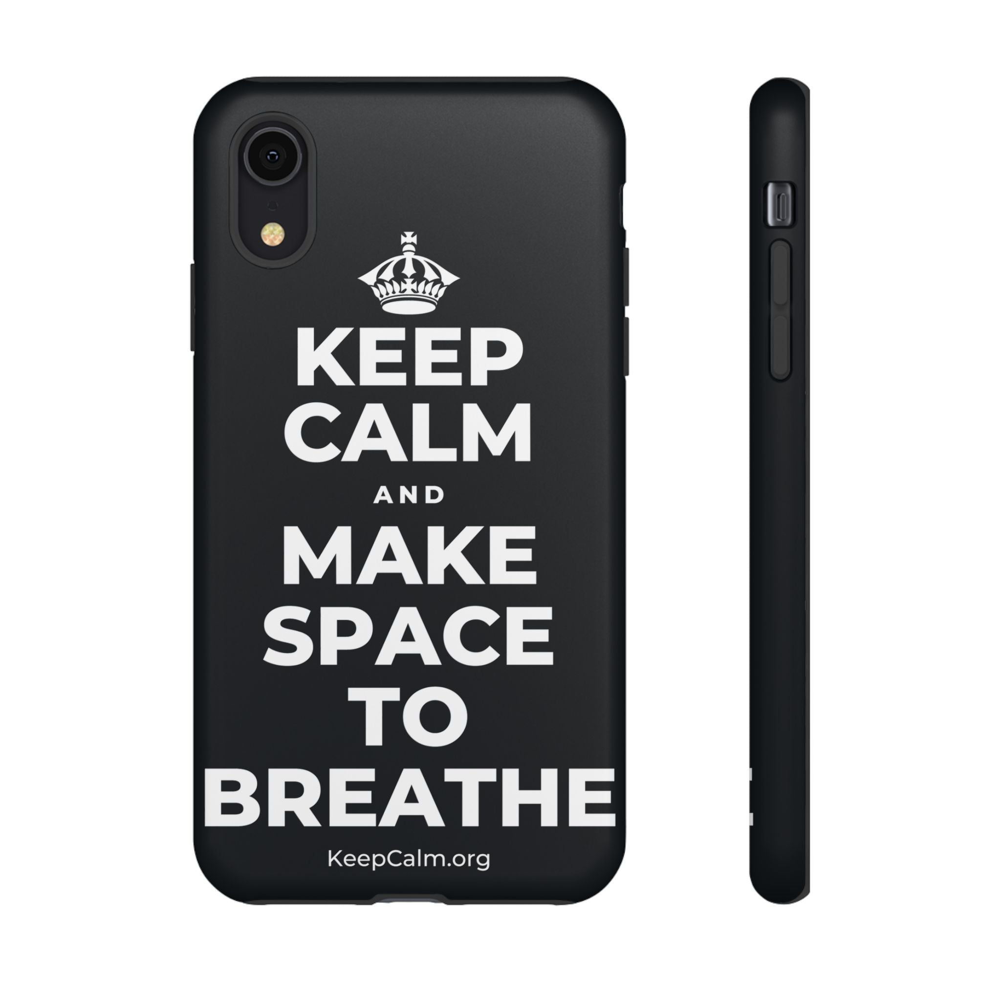 KEEP CALM AND MAKE SPACE TO BREATHE Phone Case (Dark)