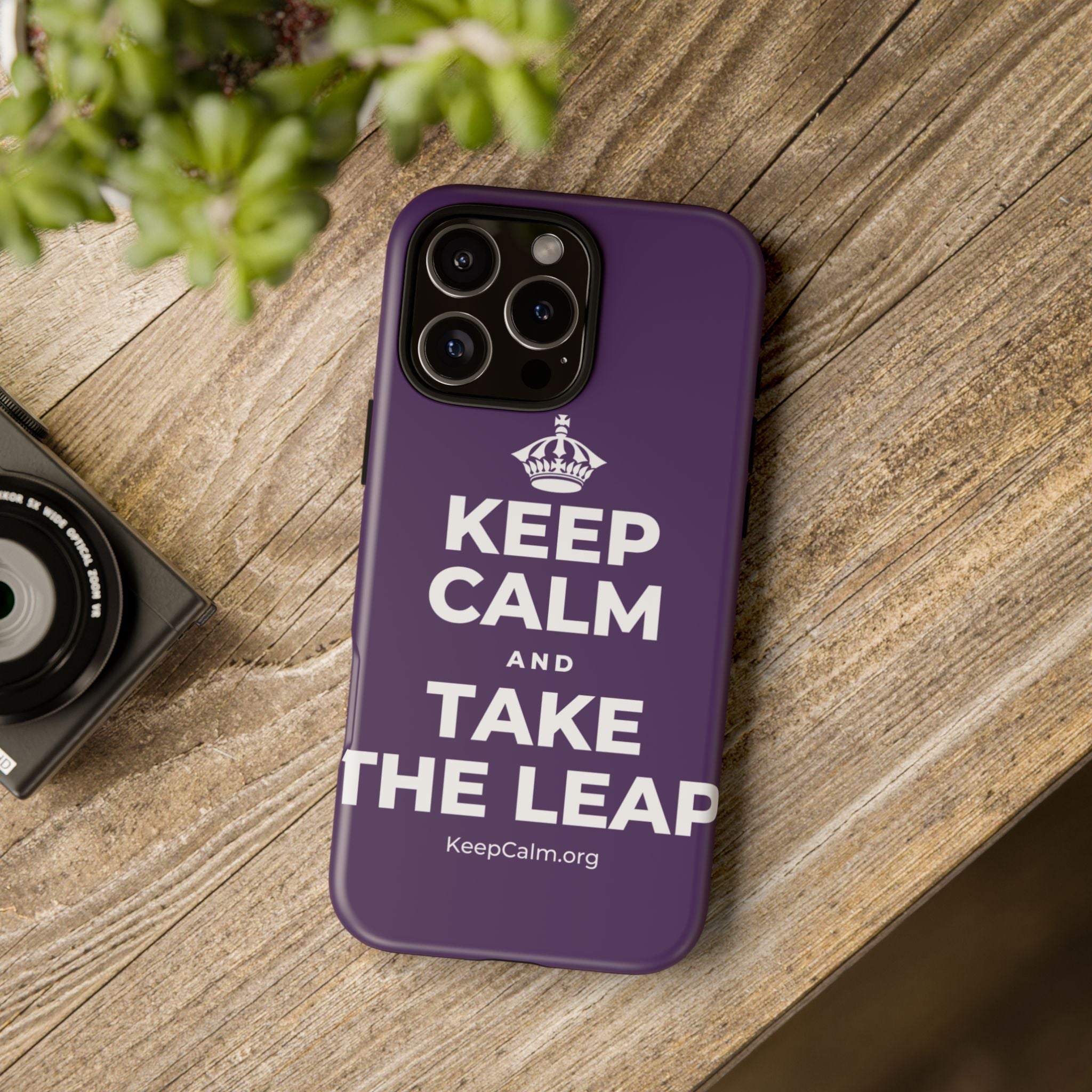 KEEP CALM AND TAKE THE LEAP Phone Case