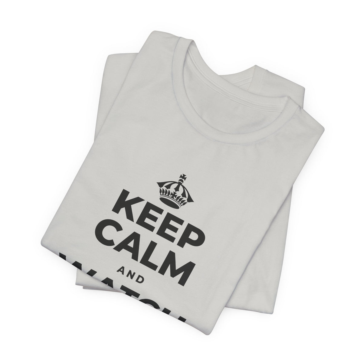 KEEP CALM AND WATCH THEM GROW T-Shirt (Baby Blue–Silver)