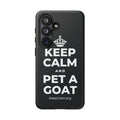 KEEP CALM AND PET A GOAT Phone Case (Dark)