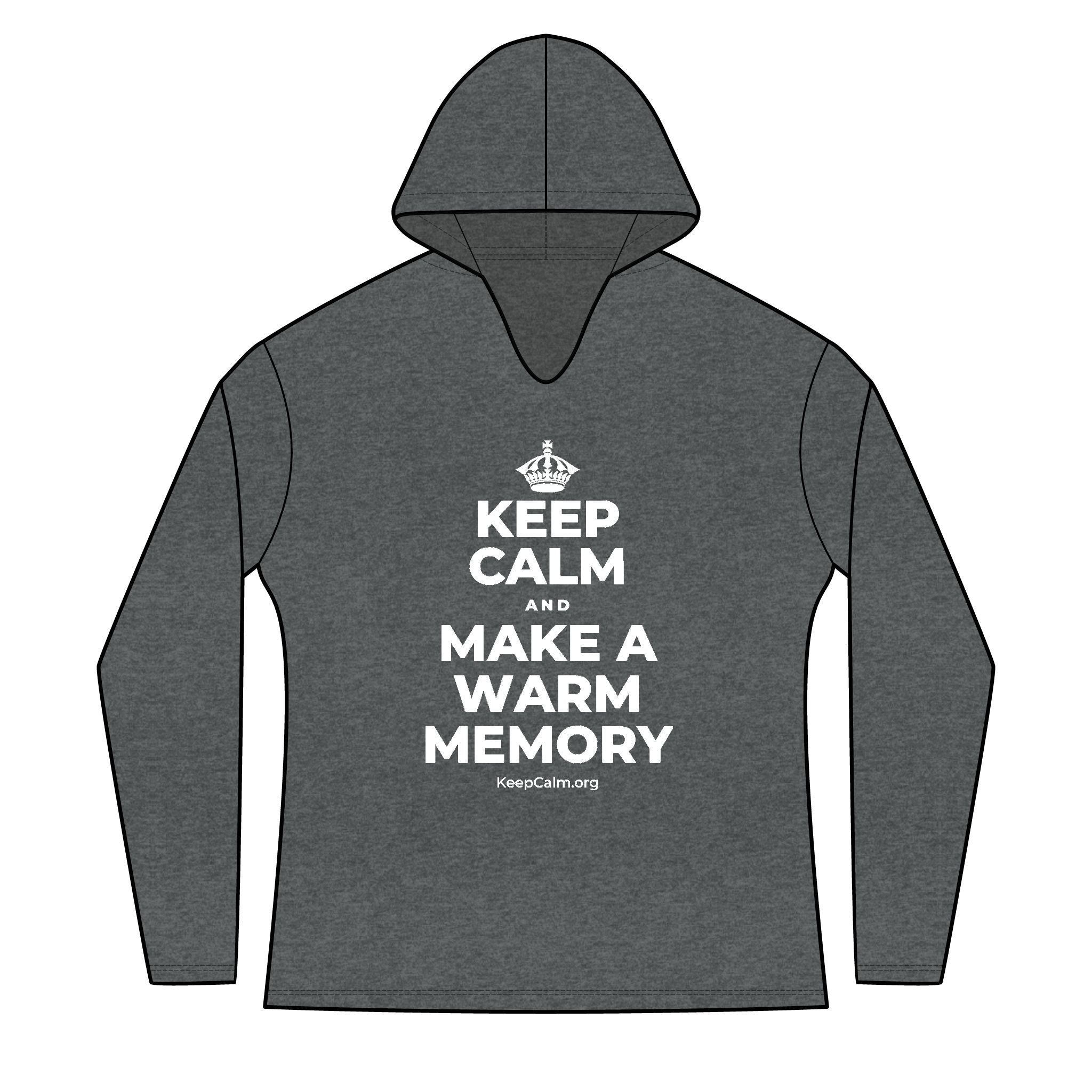 KEEP CALM AND MAKE A WARM MEMORY Women's Long Sleeve Hoodie