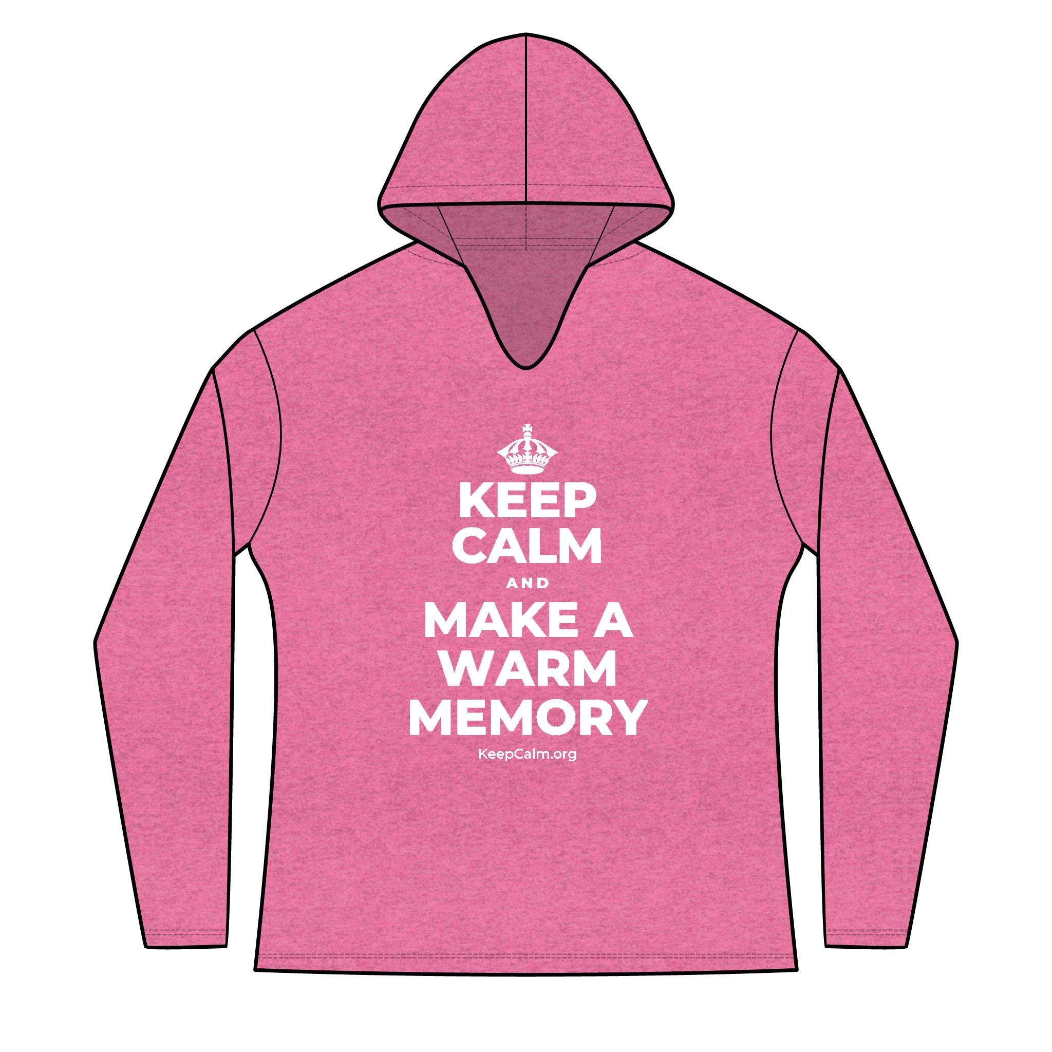 KEEP CALM AND MAKE A WARM MEMORY Women's Long Sleeve Hoodie