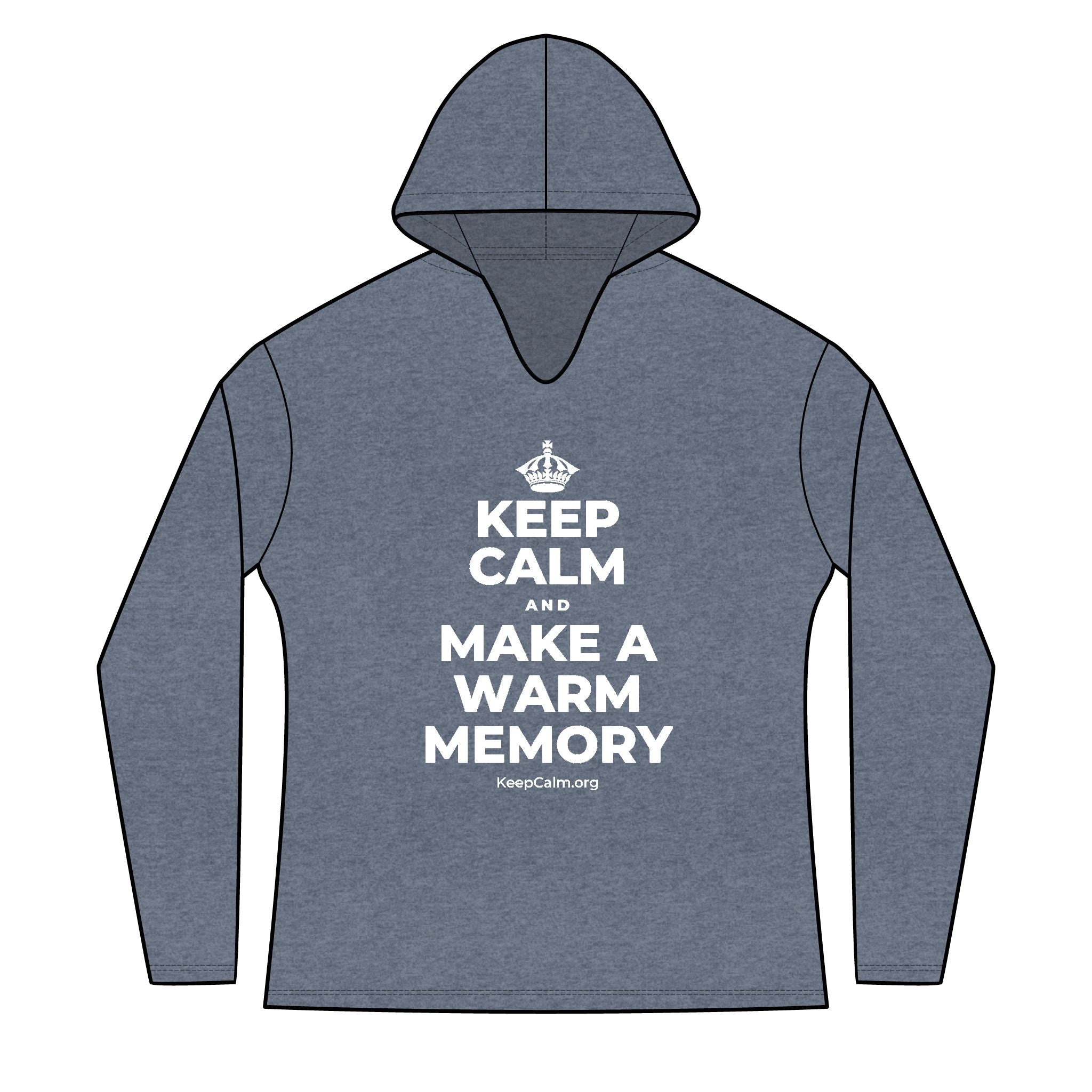 KEEP CALM AND MAKE A WARM MEMORY Women's Long Sleeve Hoodie