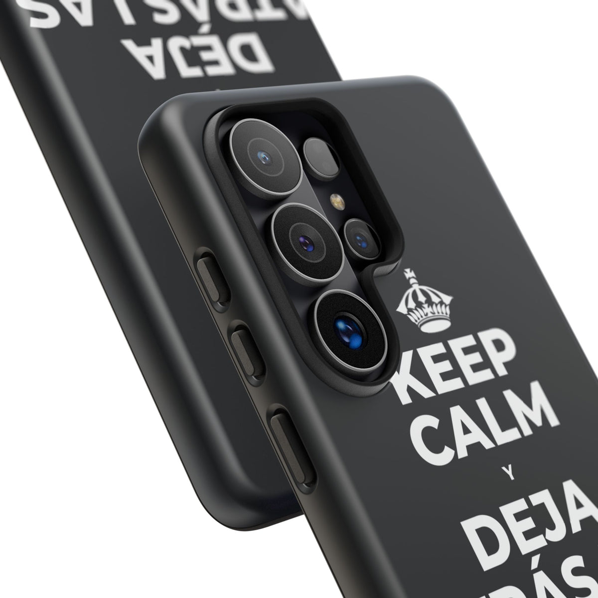 KEEP CALM Y DEJA ATRÁS LAS VIEJAS CARGAS Phone Case (Dark)