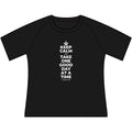 KEEP CALM AND TAKE ONE GOOD DAY AT A TIME Women's Raglan Tee
