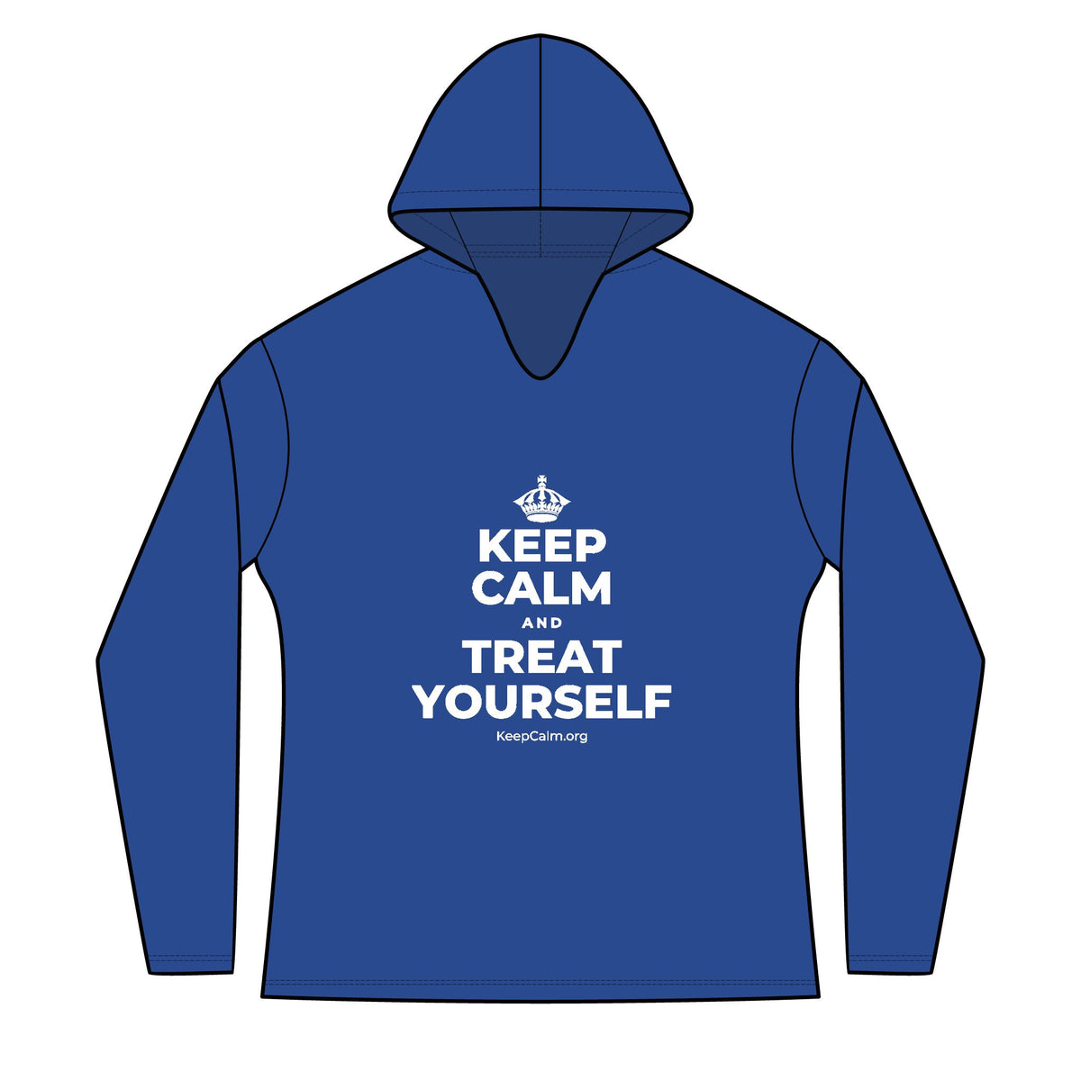 KEEP CALM AND TREAT YOURSELF Women's Long Sleeve Hoodie