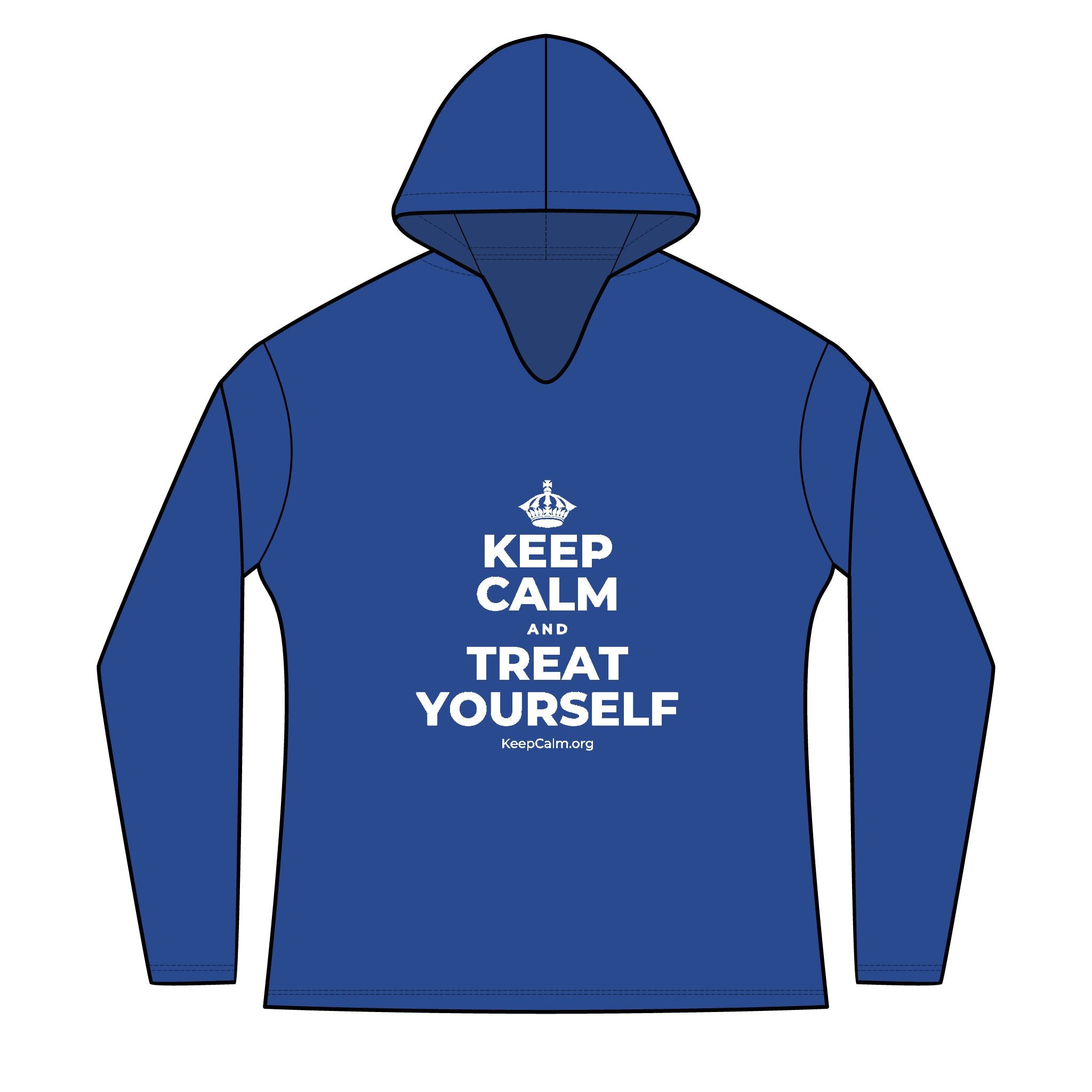 KEEP CALM AND TREAT YOURSELF Women's Long Sleeve Hoodie
