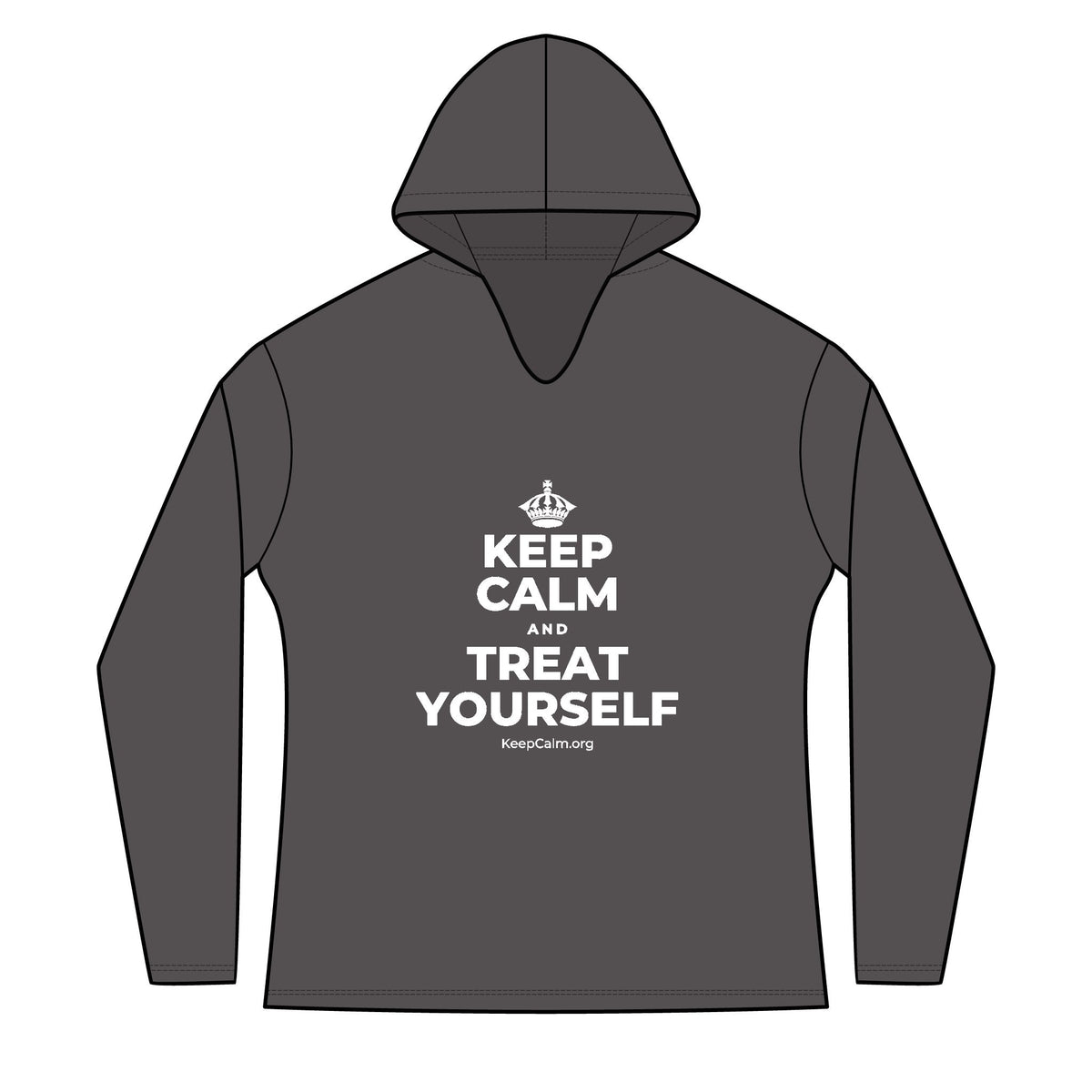 KEEP CALM AND TREAT YOURSELF Women's Long Sleeve Hoodie