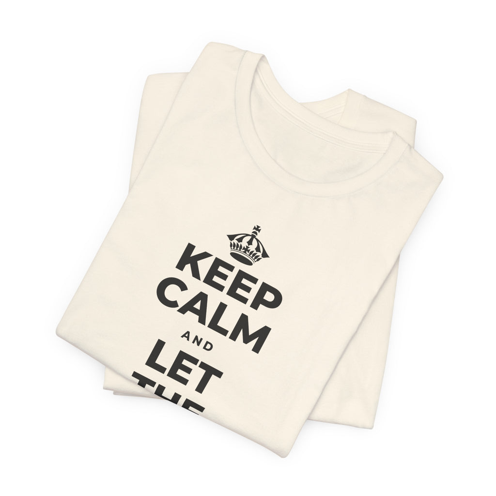 KEEP CALM AND LET THE TO-DO LIST WAIT T-Shirt (White–Asphalt)