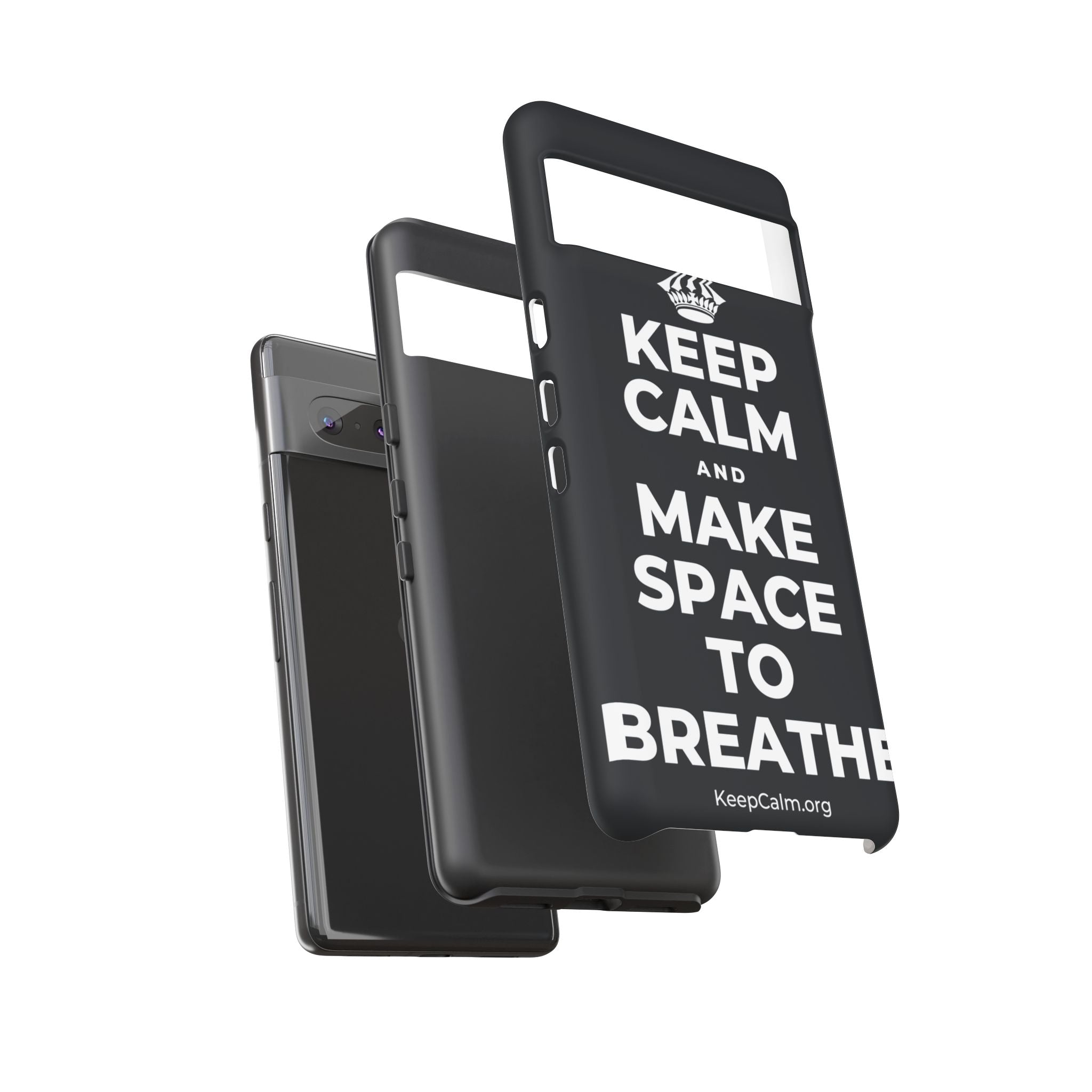 KEEP CALM AND MAKE SPACE TO BREATHE Phone Case (Dark)