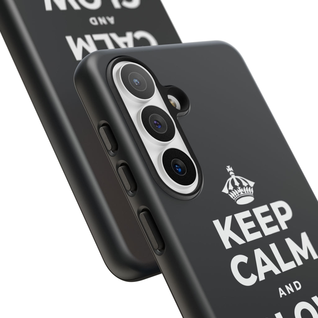 KEEP CALM AND GLOW TOGETHER Phone Case (Dark)