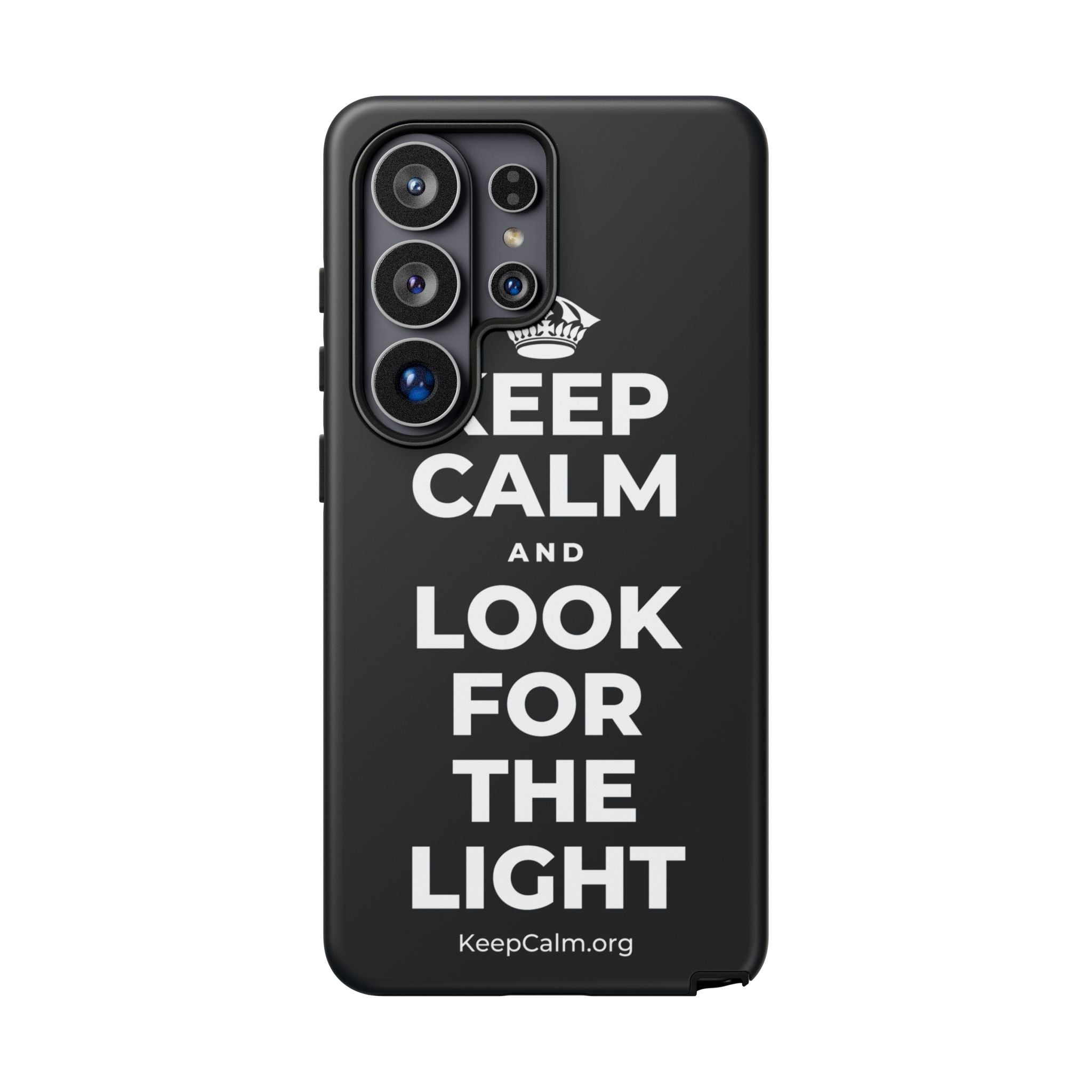 KEEP CALM AND LOOK FOR THE LIGHT Phone Case (Dark)