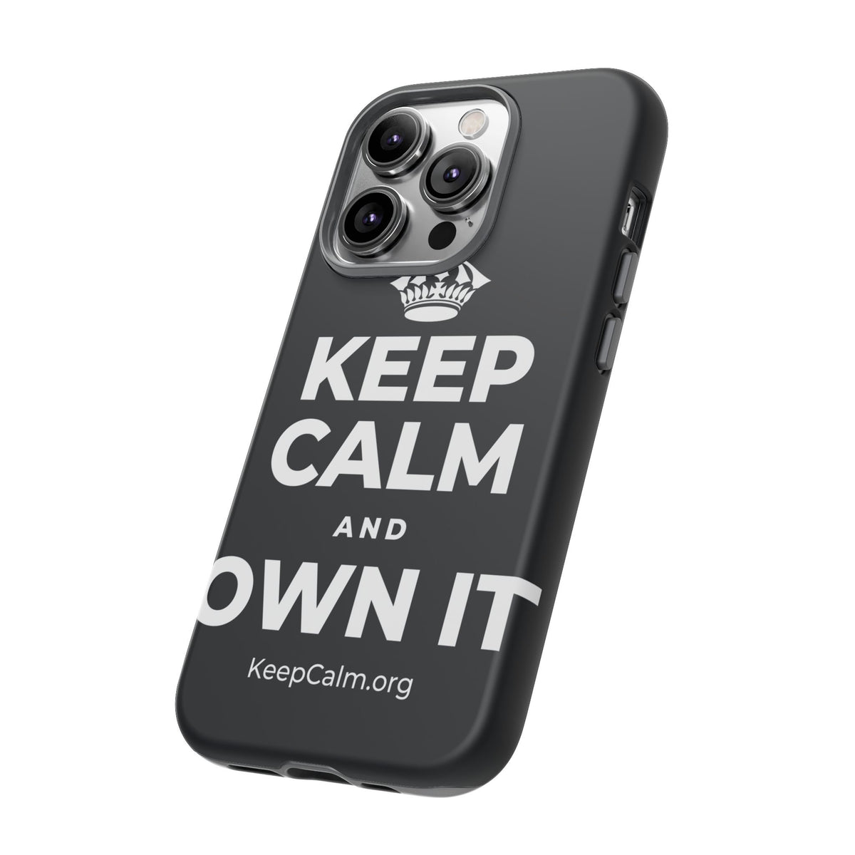 KEEP CALM AND OWN IT Phone Case (Dark)