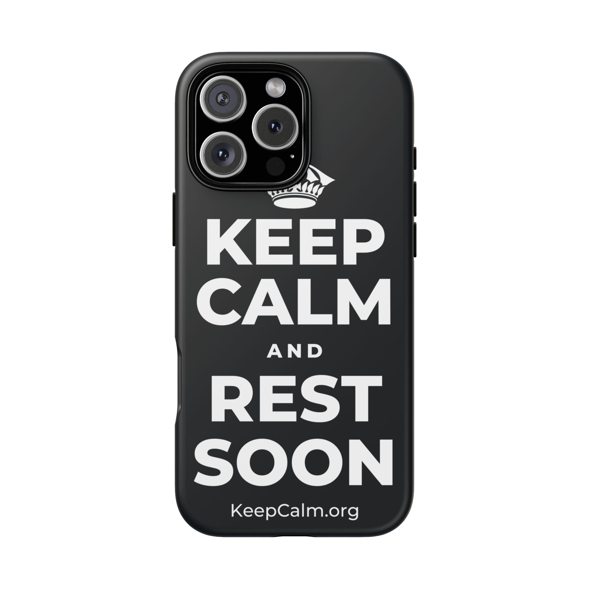 KEEP CALM AND REST SOON Phone Case (Dark)