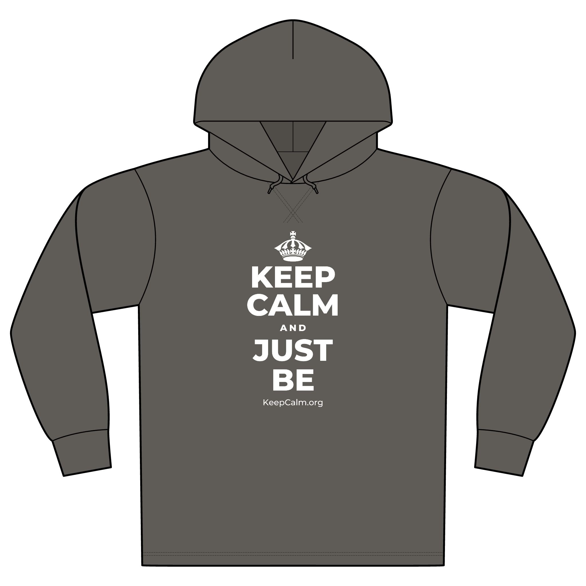 KEEP CALM AND JUST BE Organic Hoodie Tee