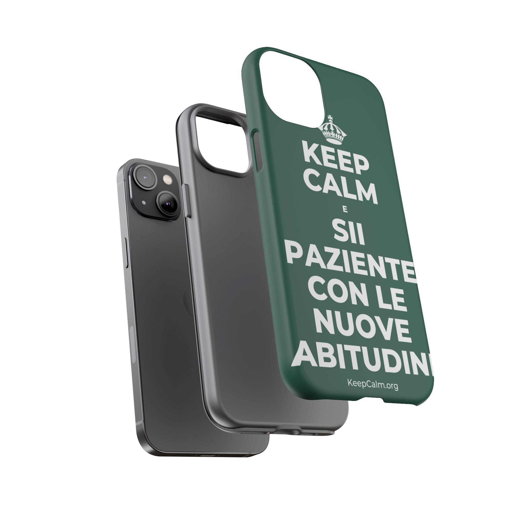 KEEP CALM E SII PAZIENTE CON LE NUOVE ABITUDINI Phone Case