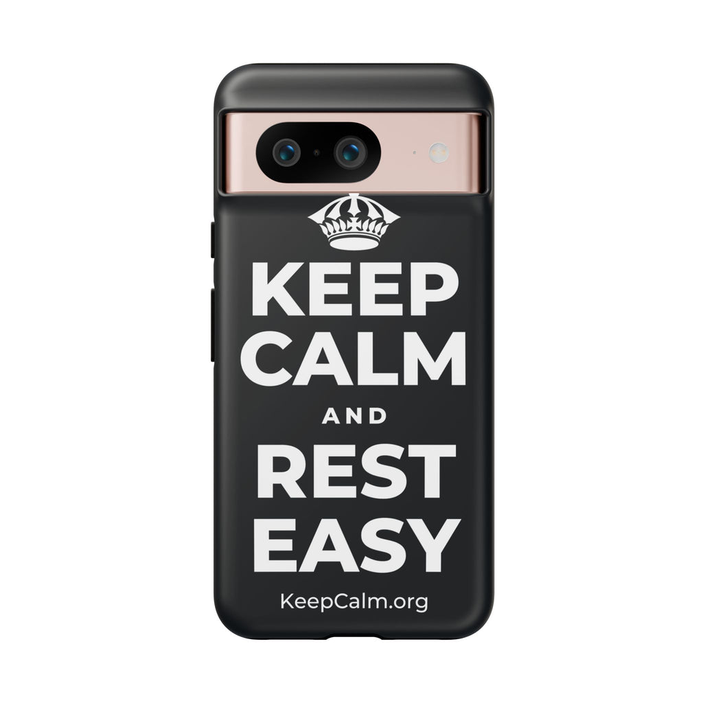 KEEP CALM AND REST EASY Phone Case (Dark)
