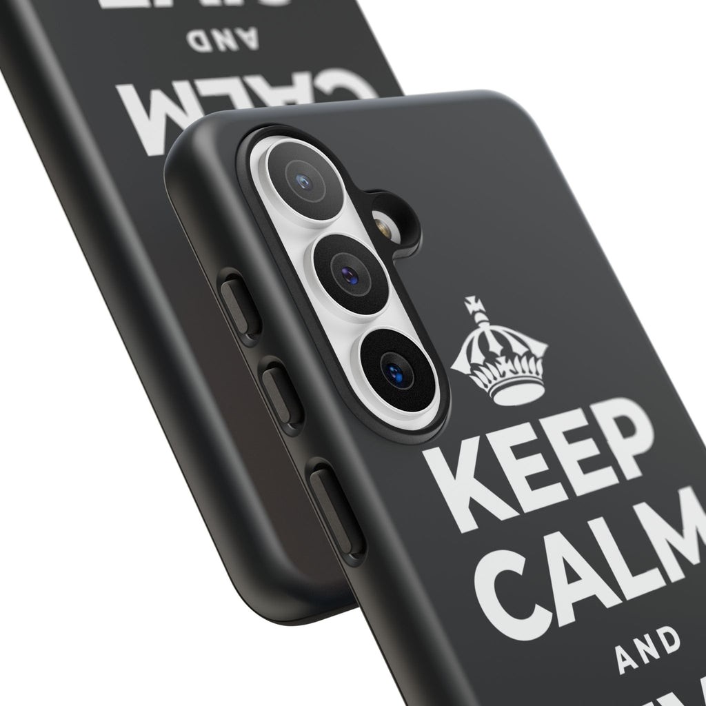 KEEP CALM AND GIVE THANKS Phone Case (Dark)