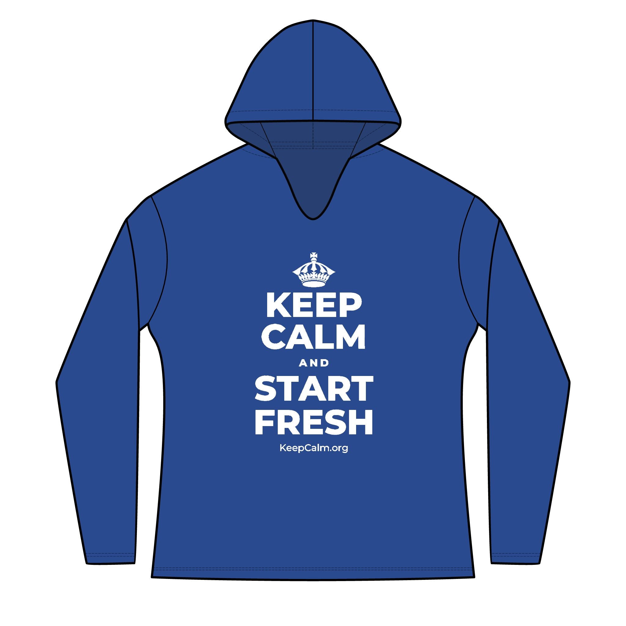 KEEP CALM AND START FRESH Women's Long Sleeve Hoodie
