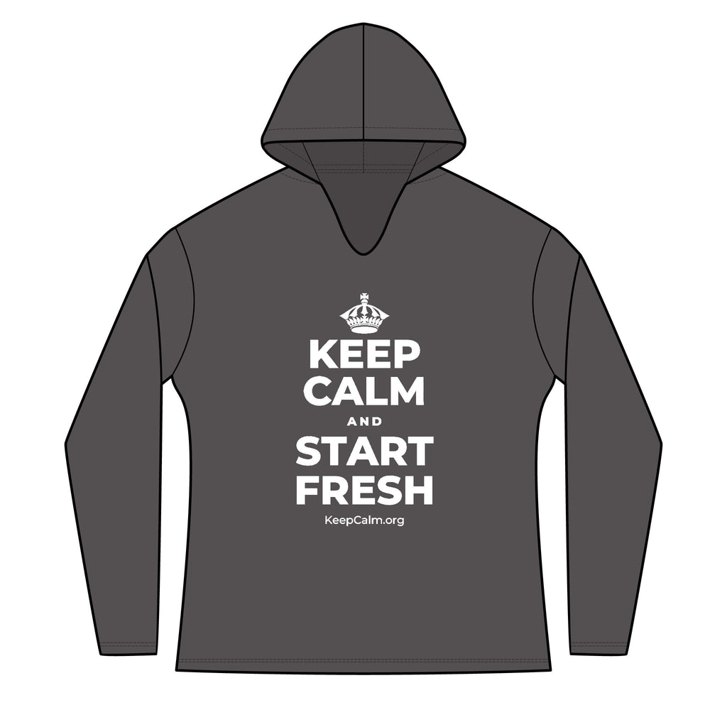 KEEP CALM AND START FRESH Women's Long Sleeve Hoodie