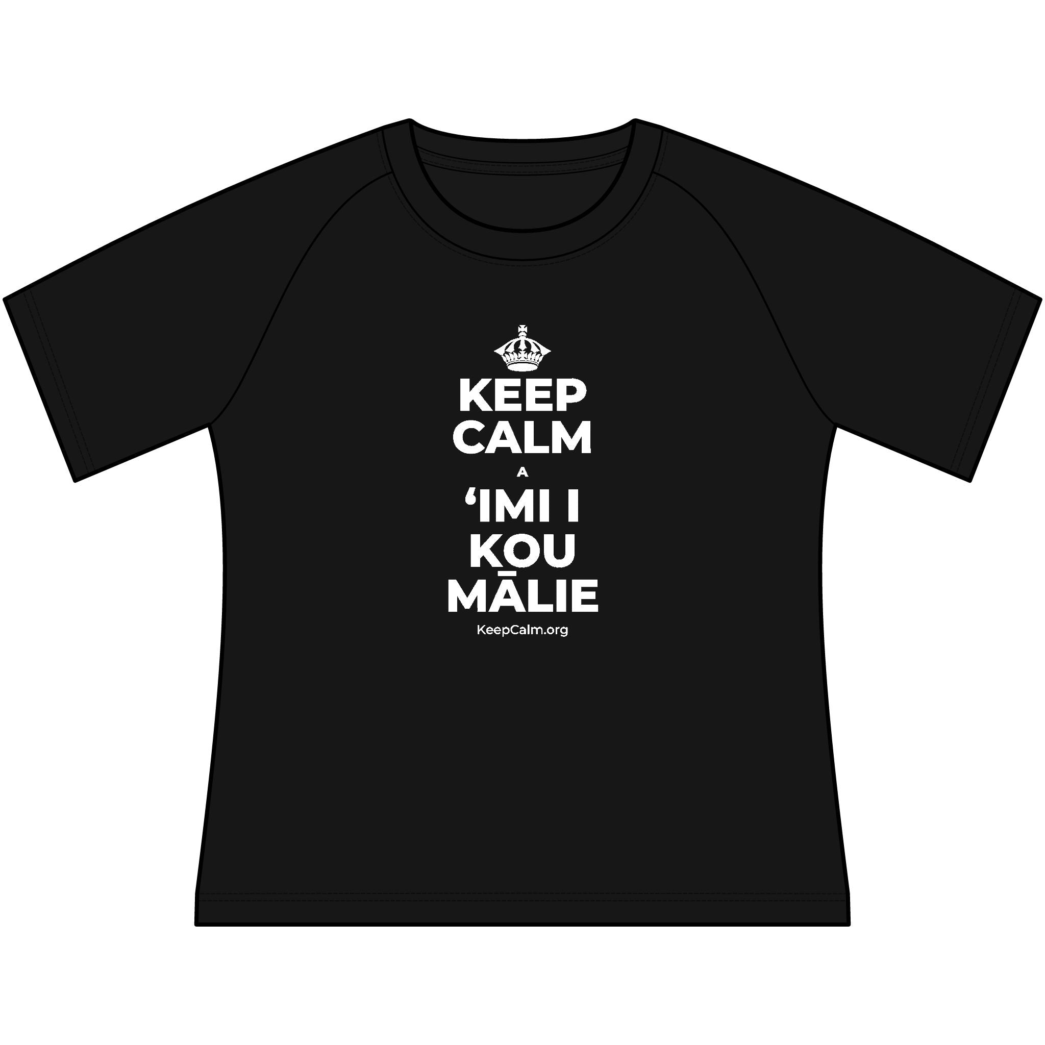 KEEP CALM A ʻIMI I KOU MĀLIE Women's Raglan Tee