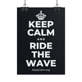 KEEP CALM AND RIDE THE WAVE Poster (Dark)