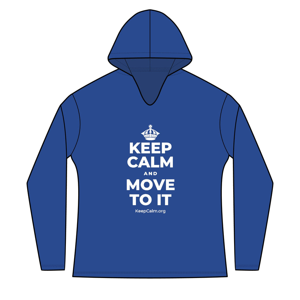KEEP CALM AND MOVE TO IT Women's Long Sleeve Hoodie