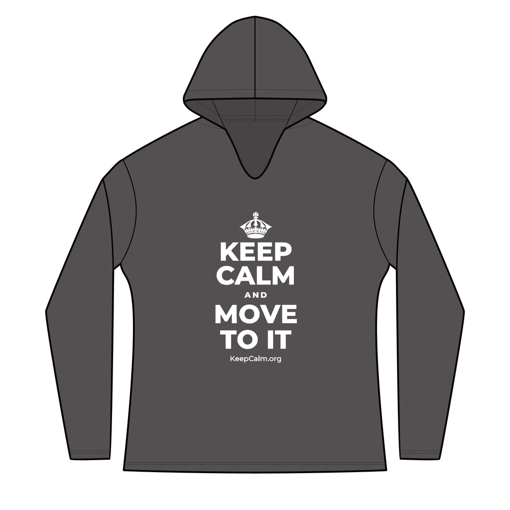 KEEP CALM AND MOVE TO IT Women's Long Sleeve Hoodie