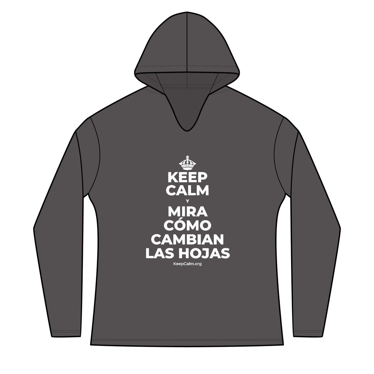 KEEP CALM Y MIRA CÓMO CAMBIAN LAS HOJAS Women's Long Sleeve Hoodie