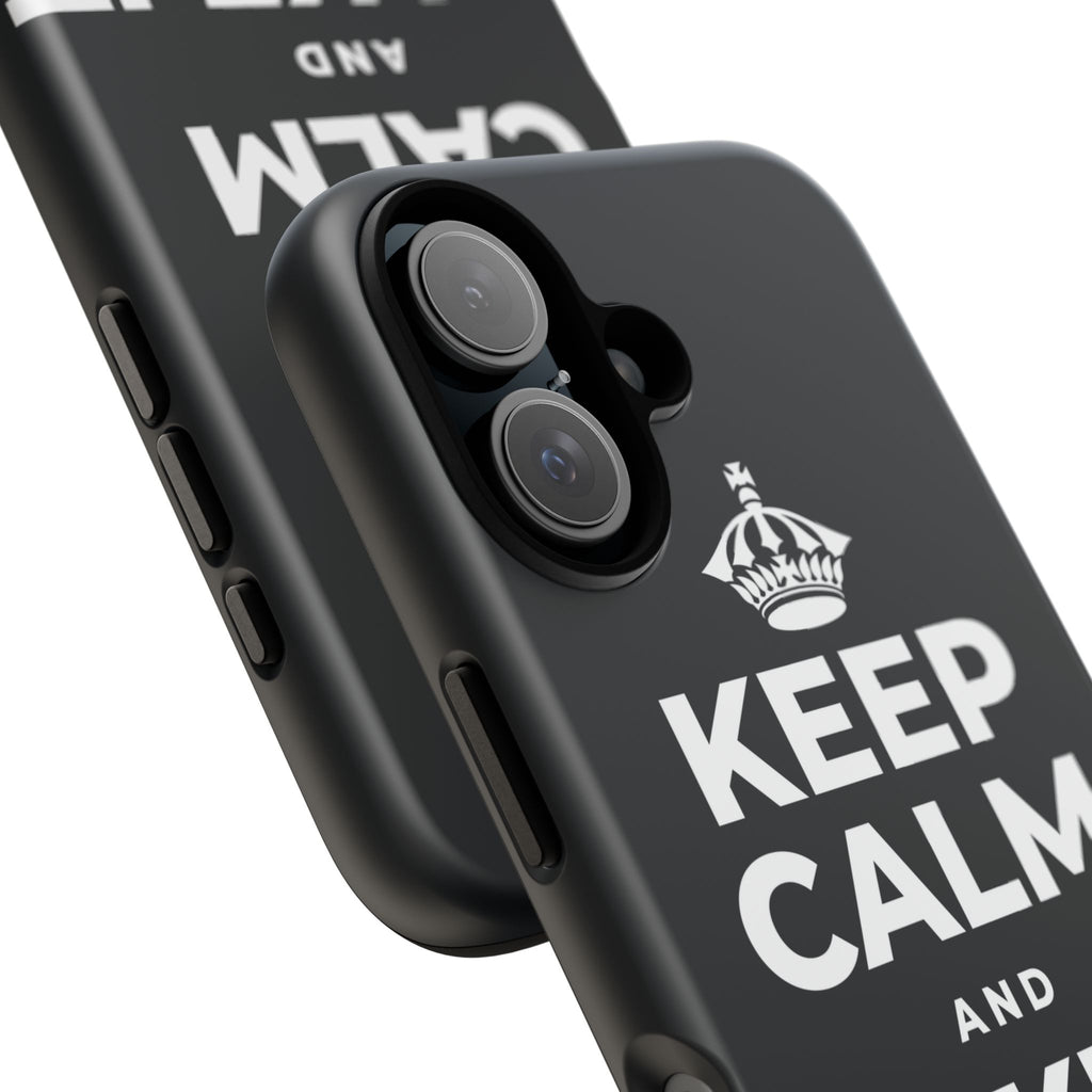 KEEP CALM AND MAKE IT HAPPEN Phone Case (Dark)