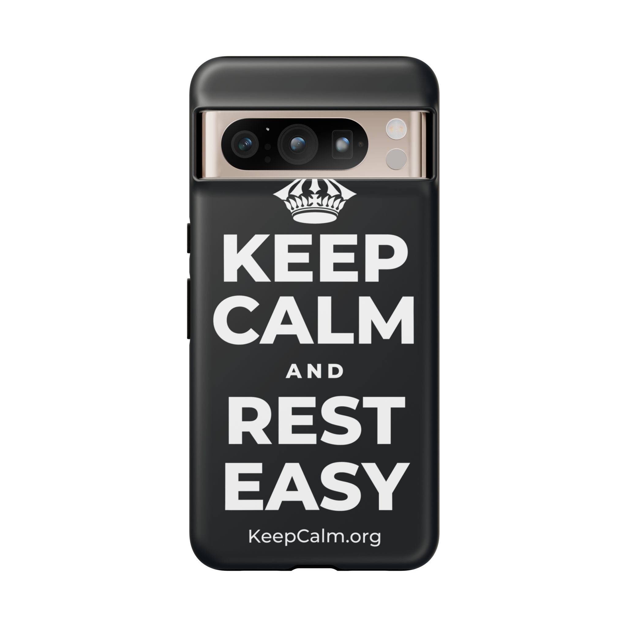 KEEP CALM AND REST EASY Phone Case (Dark)
