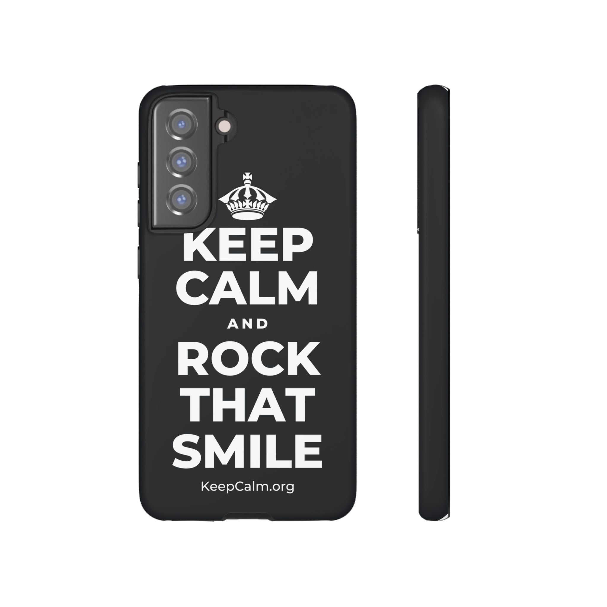 KEEP CALM AND ROCK THAT SMILE Phone Case (Dark)