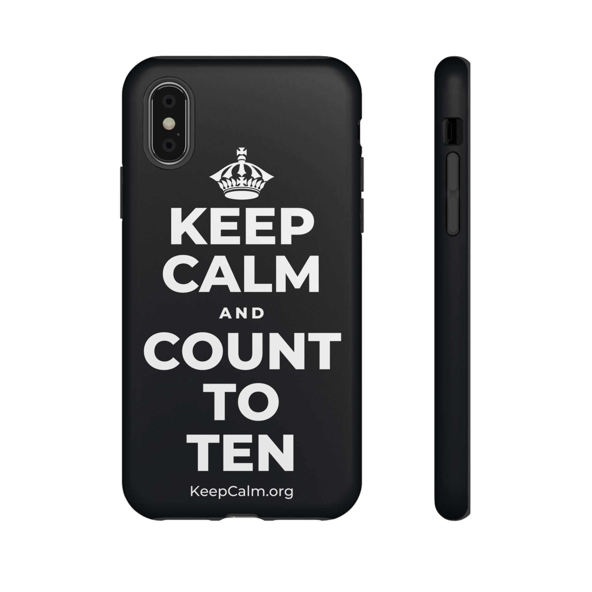 KEEP CALM AND COUNT TO TEN Phone Case (Dark)
