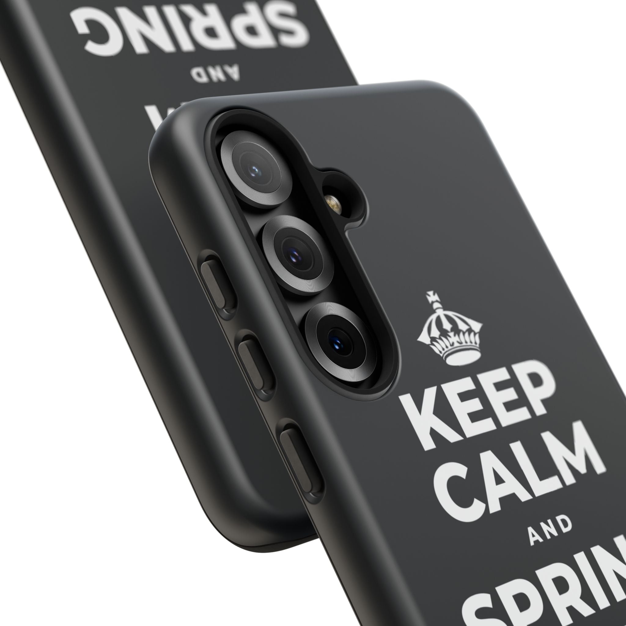 KEEP CALM AND SPRING FORWARD GENTLY Phone Case (Dark)