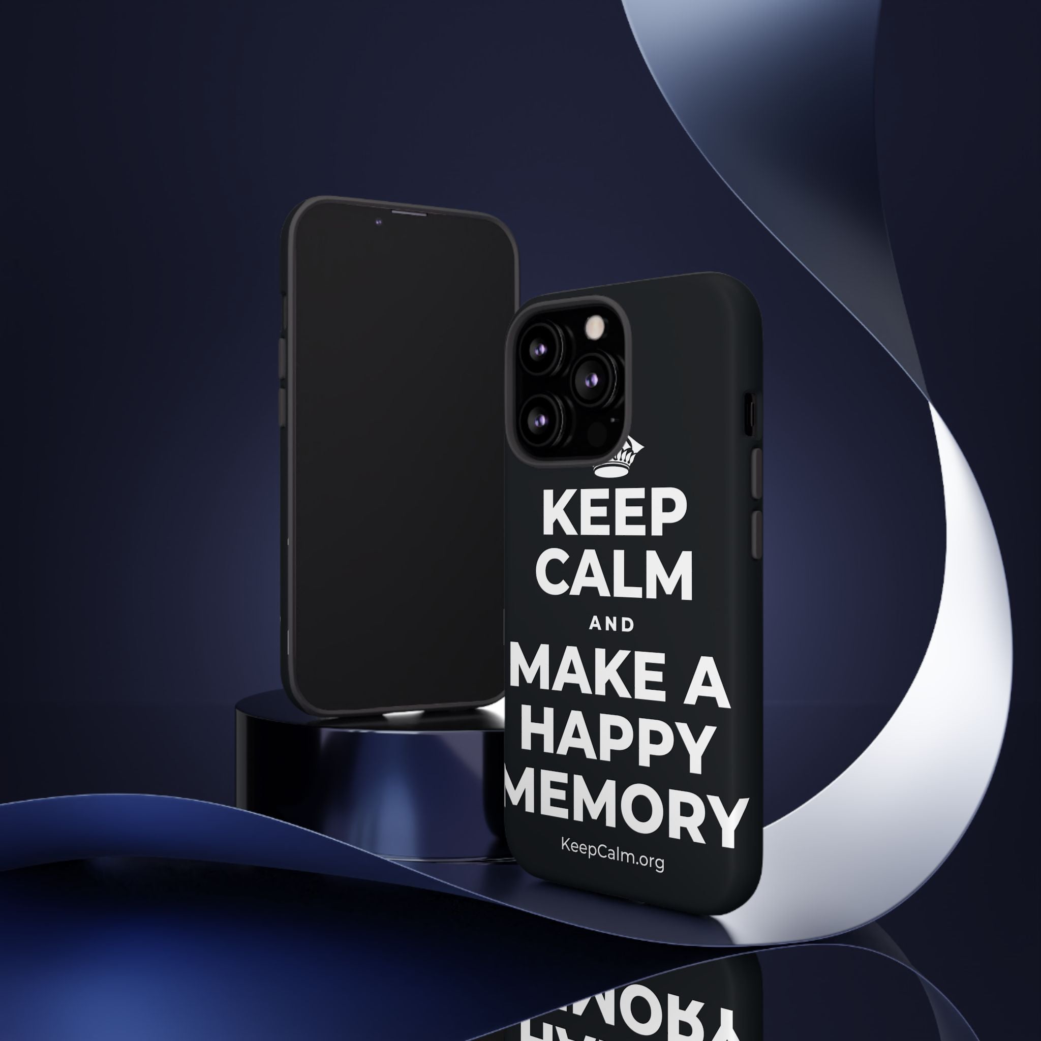 KEEP CALM AND MAKE A HAPPY MEMORY Phone Case (Dark)