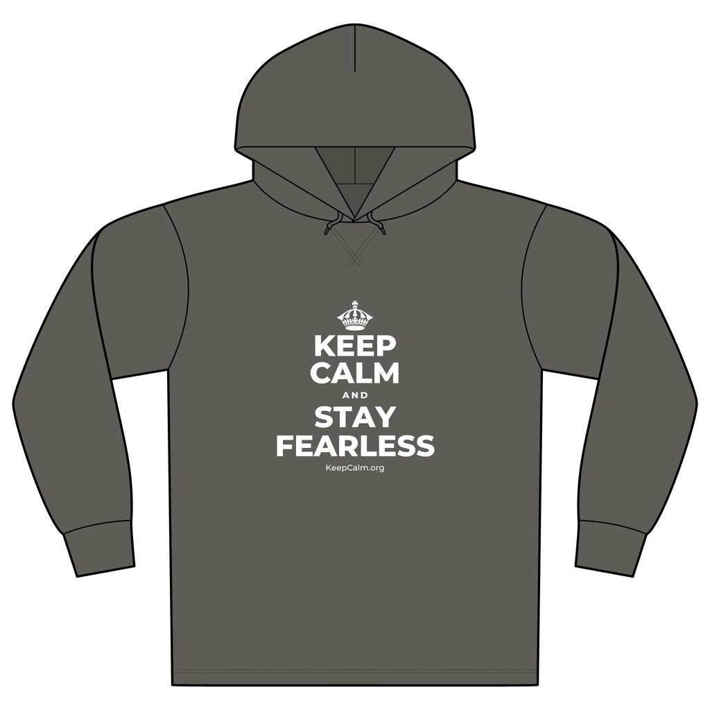 KEEP CALM AND STAY FEARLESS Organic Hoodie Tee