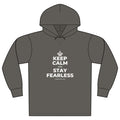 KEEP CALM AND STAY FEARLESS Organic Hoodie Tee