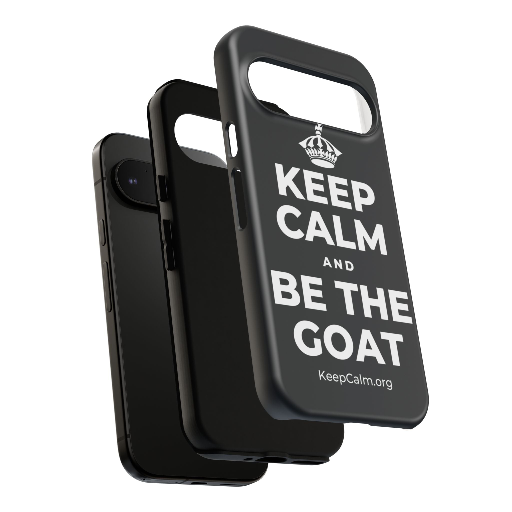 KEEP CALM AND BE THE GOAT Phone Case (Dark)